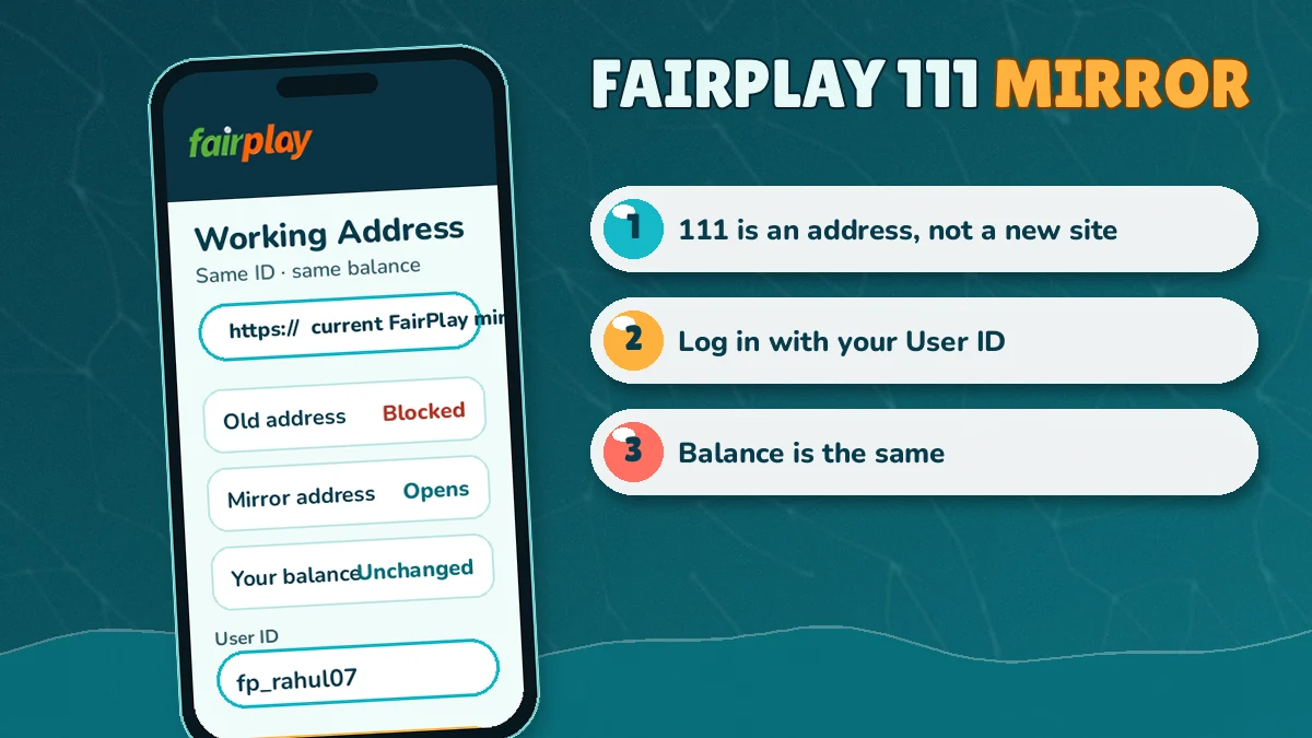 FairPlay 111 sign-in card showing both tabs and the demo button
