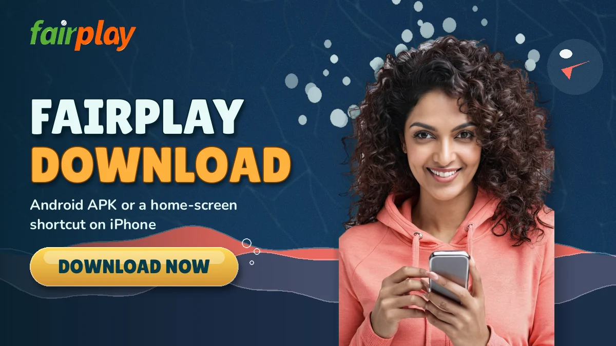 FairPlay download banner showing the APK saved on a phone before setup